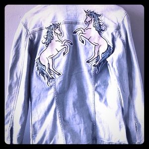 LulaRoe Women’s Medium Jaxon Jean Jacket